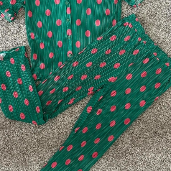 Dressed In Lala Retro Watermelon Plisse PANTS ONLY BNWOT SIZE SMALL - Picture 2 of 3